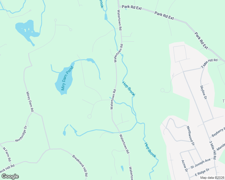 map of restaurants, bars, coffee shops, grocery stores, and more near 381 Watertown Road in Middlebury