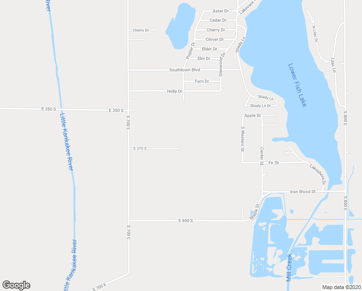 map of restaurants, bars, coffee shops, grocery stores, and more near 7237 East 370 South in Walkerton