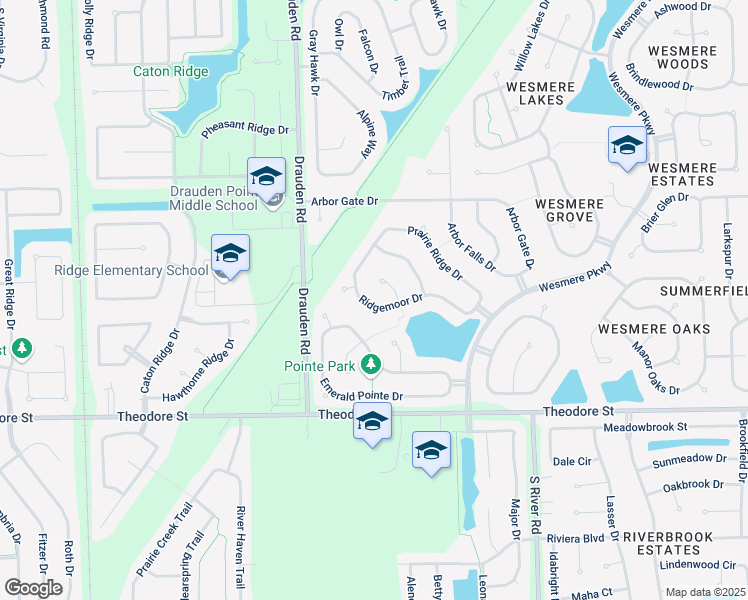 map of restaurants, bars, coffee shops, grocery stores, and more near 1909 Long Ridge Court in Plainfield