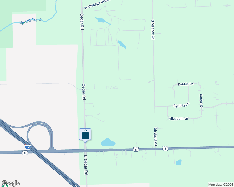 map of restaurants, bars, coffee shops, grocery stores, and more near 14211 Summerfield Drive in New Lenox