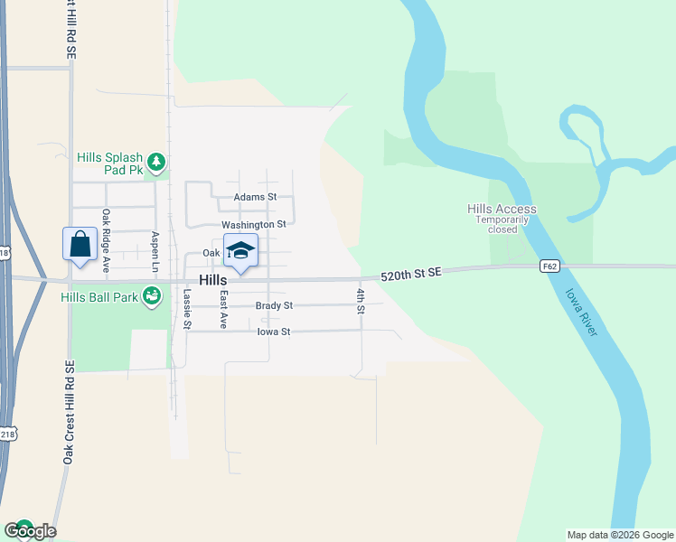 map of restaurants, bars, coffee shops, grocery stores, and more near 650 Main St in Iowa City