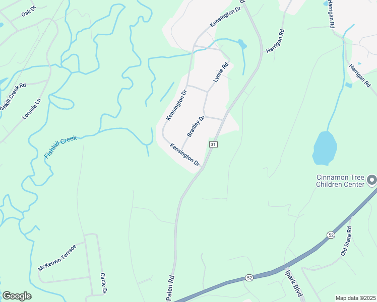 map of restaurants, bars, coffee shops, grocery stores, and more near 8 Kensington Dr in Hopewell Junction