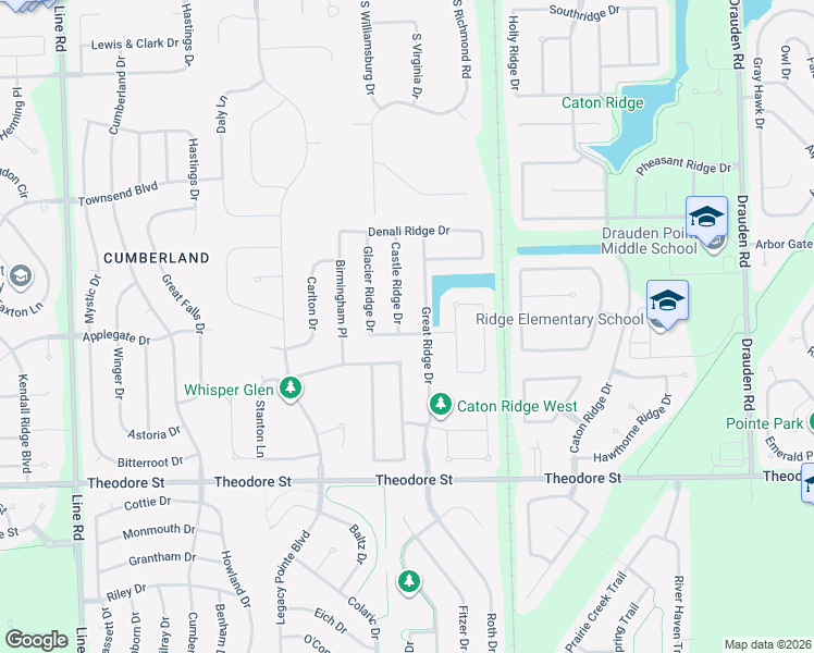 map of restaurants, bars, coffee shops, grocery stores, and more near 1809 Great Ridge Drive in Plainfield