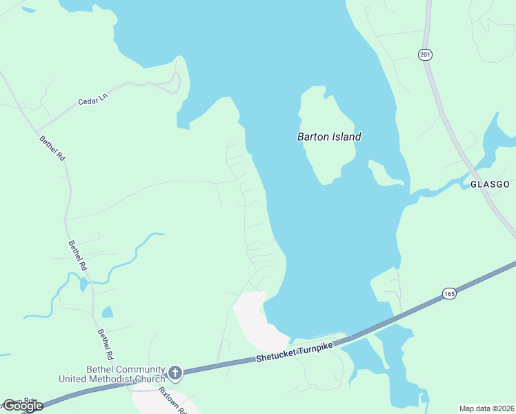 map of restaurants, bars, coffee shops, grocery stores, and more near 119 Burdick Lane in Griswold