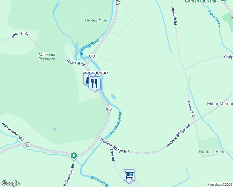 map of restaurants, bars, coffee shops, grocery stores, and more near 24 Loomba Drive in Roxbury