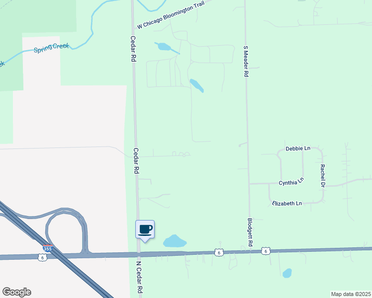 map of restaurants, bars, coffee shops, grocery stores, and more near 14211 Summerfield Drive in New Lenox