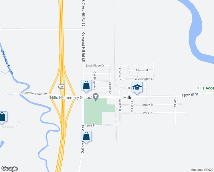 map of restaurants, bars, coffee shops, grocery stores, and more near 131 Aspen Lane in Riverside