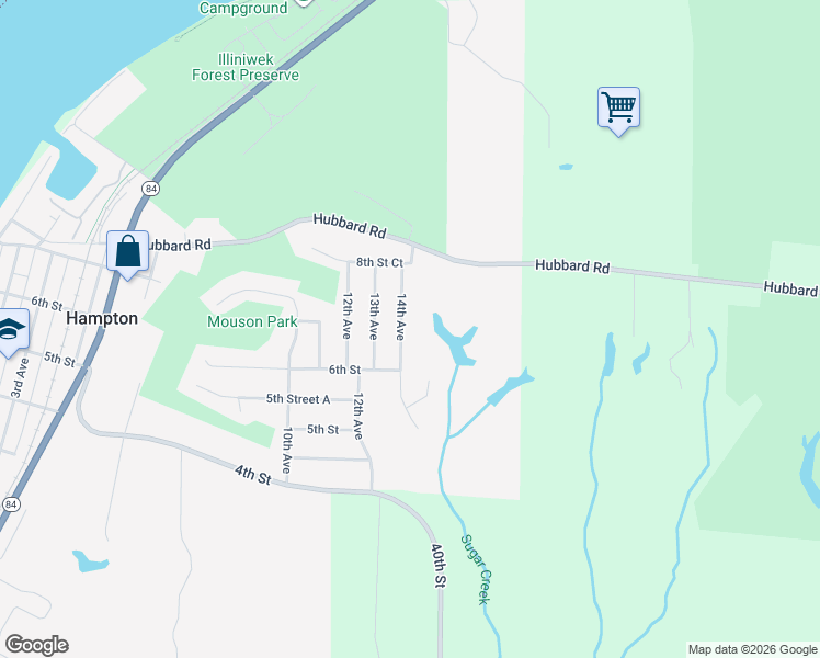 map of restaurants, bars, coffee shops, grocery stores, and more near 617 14th Avenue in Hampton