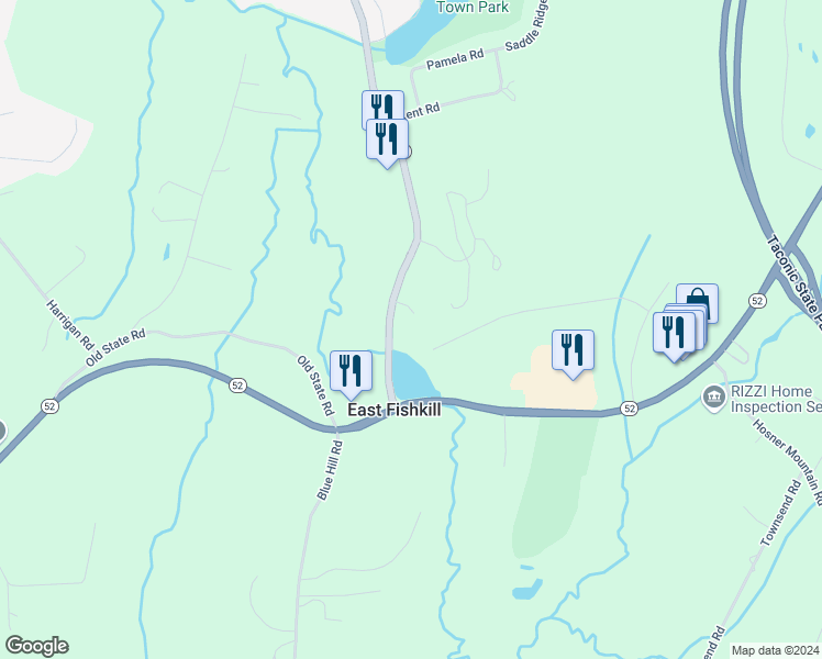 map of restaurants, bars, coffee shops, grocery stores, and more near 10 Loose Strife Drive in Hopewell Junction