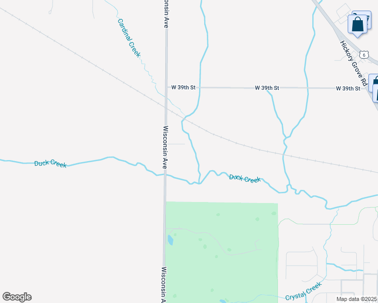 map of restaurants, bars, coffee shops, grocery stores, and more near 5023 West 35th Street in Davenport