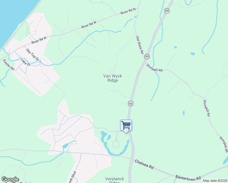 map of restaurants, bars, coffee shops, grocery stores, and more near 1961 New York 9D in Wappingers Falls