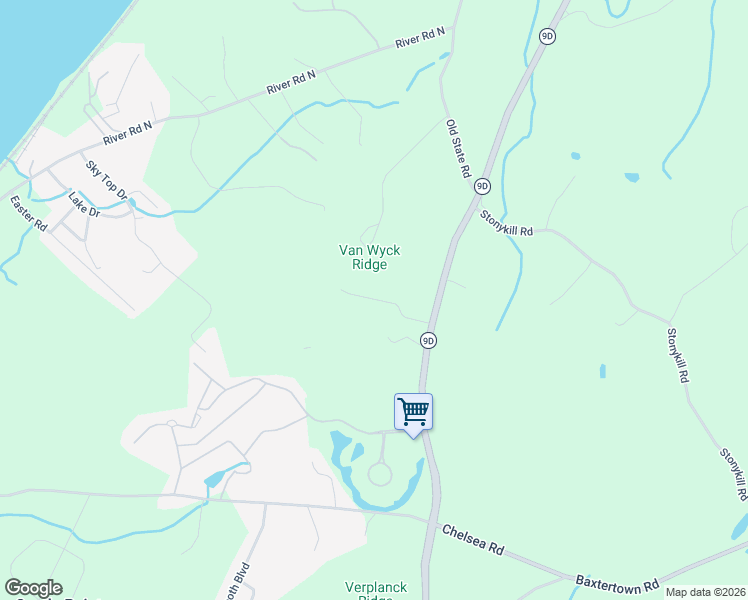 map of restaurants, bars, coffee shops, grocery stores, and more near 1961 New York 9D in Wappingers Falls