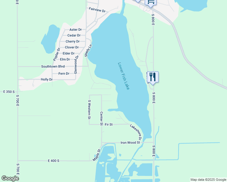 map of restaurants, bars, coffee shops, grocery stores, and more near 103 Apple Street in Walkerton