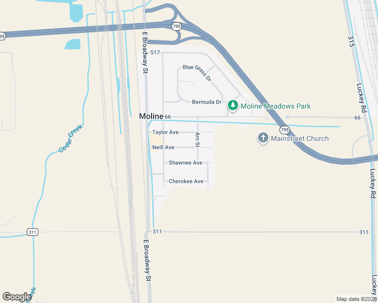 map of restaurants, bars, coffee shops, grocery stores, and more near 5818 Shawnee Avenue in Walbridge