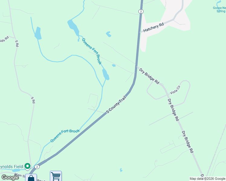 map of restaurants, bars, coffee shops, grocery stores, and more near 45 South County Trail in Exeter