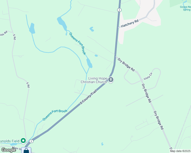 map of restaurants, bars, coffee shops, grocery stores, and more near 45 South County Trail in Exeter