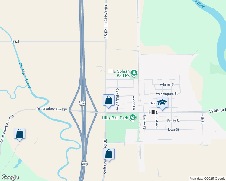 map of restaurants, bars, coffee shops, grocery stores, and more near 143 Oak Ridge Avenue in Riverside