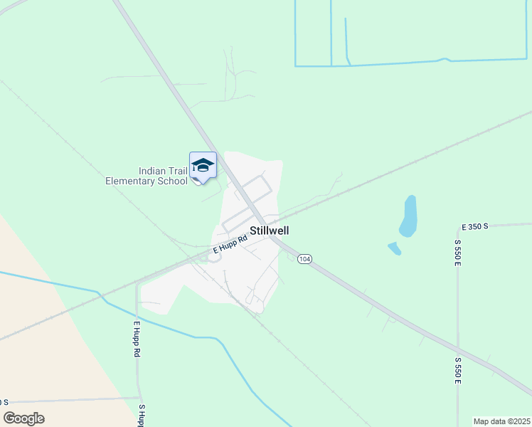 map of restaurants, bars, coffee shops, grocery stores, and more near 3451 Indiana 104 in La Porte