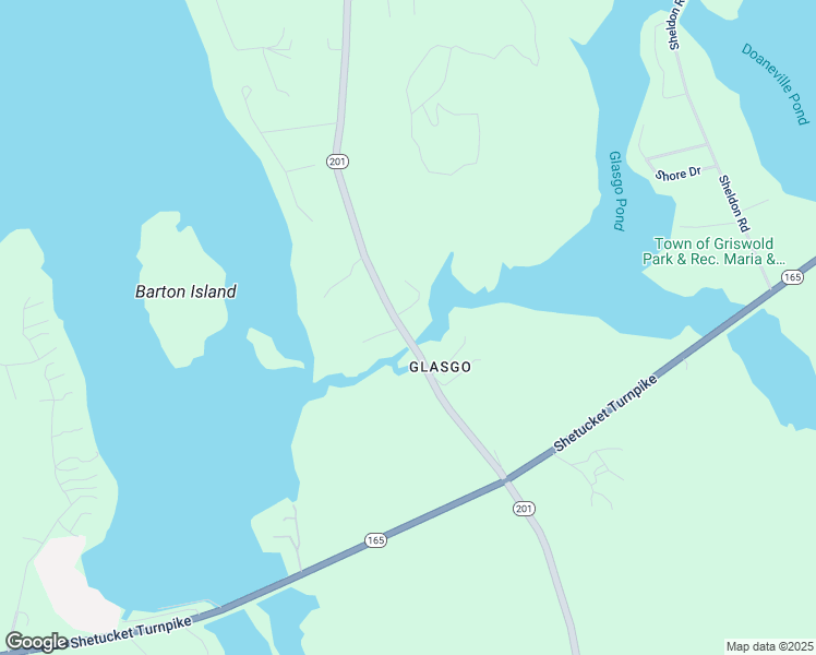 map of restaurants, bars, coffee shops, grocery stores, and more near 21 Hillview Heights in Griswold