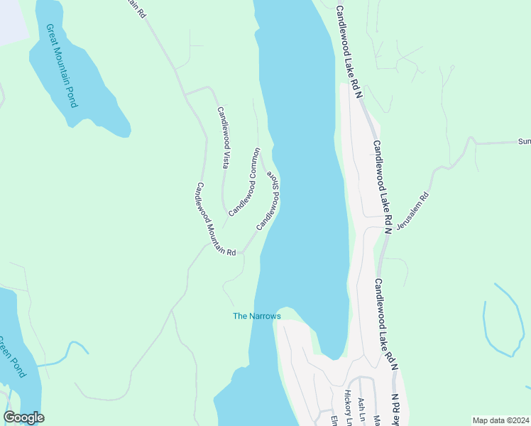 map of restaurants, bars, coffee shops, grocery stores, and more near 15 Candlewood Shore in New Milford