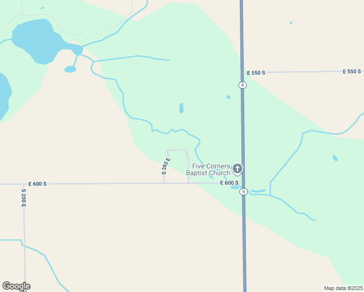 map of restaurants, bars, coffee shops, grocery stores, and more near 2725 East 585 South in Wolcottville