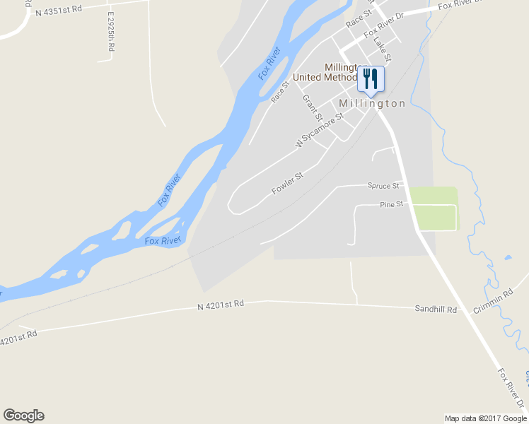 map of restaurants, bars, coffee shops, grocery stores, and more near 705 Fowler Street in Millington