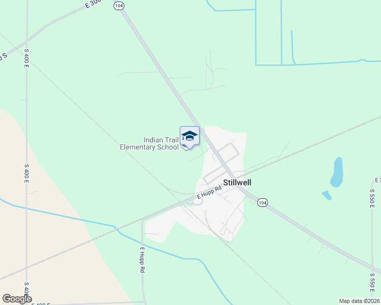 map of restaurants, bars, coffee shops, grocery stores, and more near 3214 Indiana 104 in La Porte