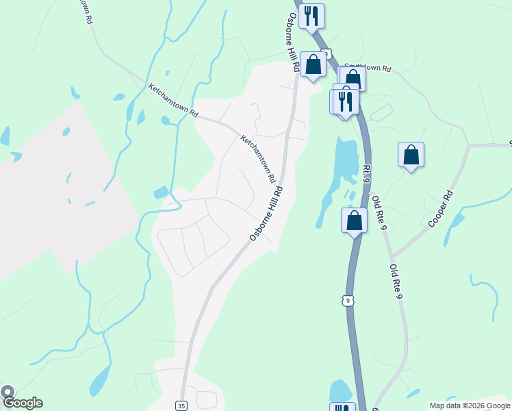 map of restaurants, bars, coffee shops, grocery stores, and more near 3 Fleetwood Drive in Wappingers Falls