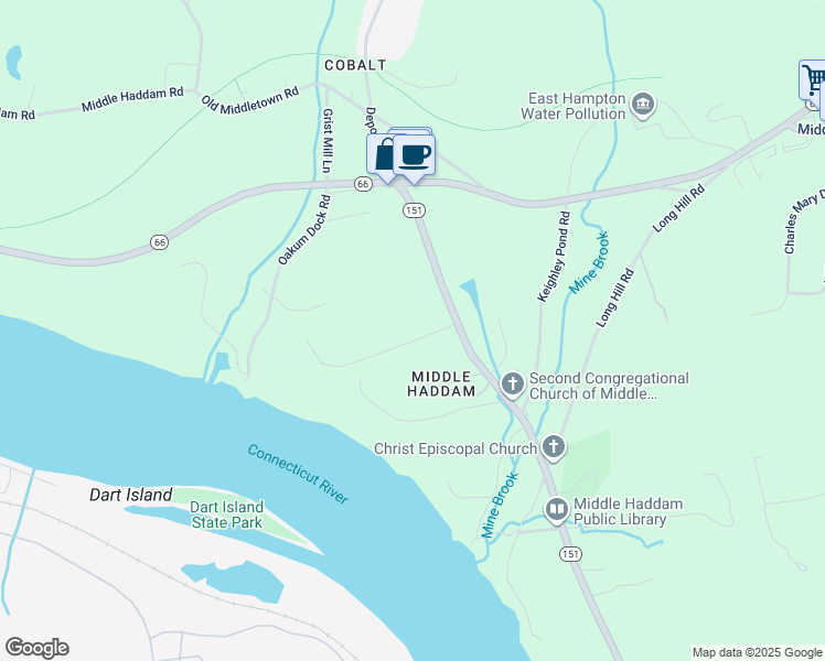 map of restaurants, bars, coffee shops, grocery stores, and more near 3 Fern Lane in East Hampton