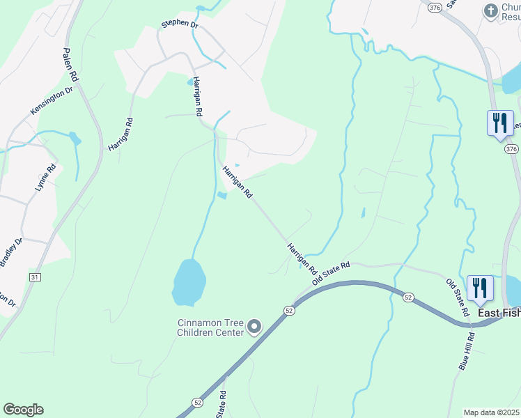 map of restaurants, bars, coffee shops, grocery stores, and more near 29 Harrigan Road in Hopewell Junction
