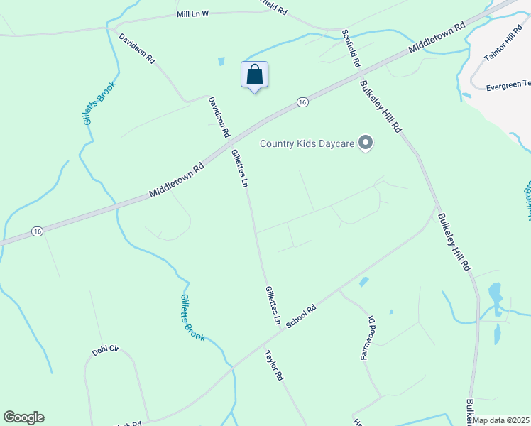 map of restaurants, bars, coffee shops, grocery stores, and more near 36 Gillettes Lane in Colchester