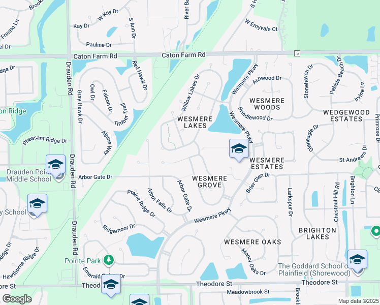 map of restaurants, bars, coffee shops, grocery stores, and more near 5579 Cider Grove Court in Plainfield