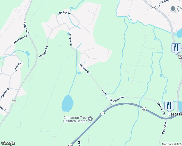 map of restaurants, bars, coffee shops, grocery stores, and more near 38 Harrigan Road in Hopewell Junction