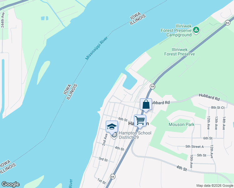 map of restaurants, bars, coffee shops, grocery stores, and more near 800-882 North 1st Avenue in Hampton