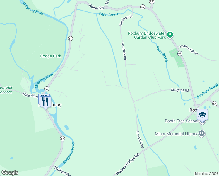 map of restaurants, bars, coffee shops, grocery stores, and more near 65 Chalybes Road West in Roxbury
