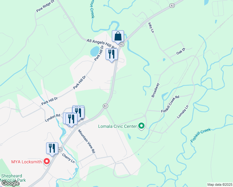 map of restaurants, bars, coffee shops, grocery stores, and more near 296 New York 82 in Hopewell Junction