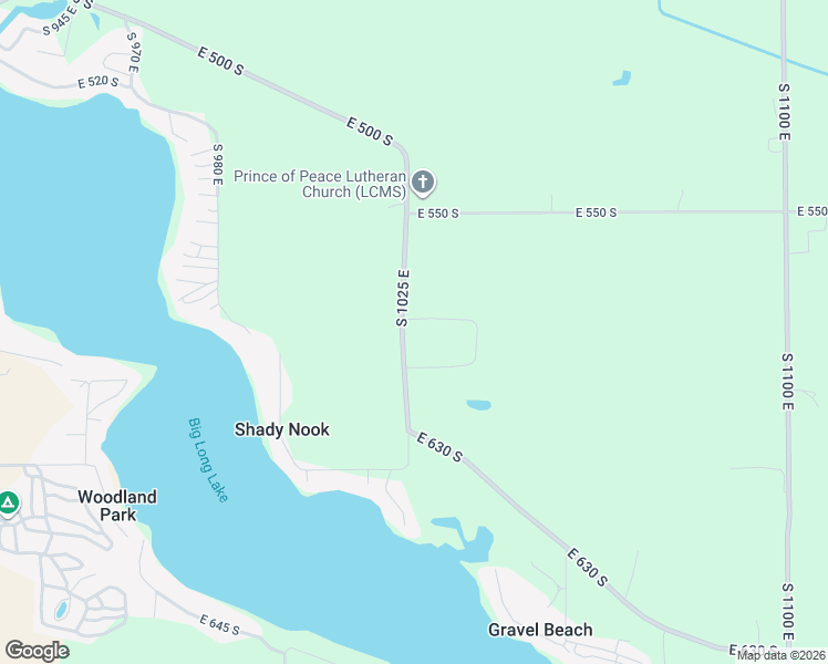 map of restaurants, bars, coffee shops, grocery stores, and more near 5725 South 1025 East in Hudson