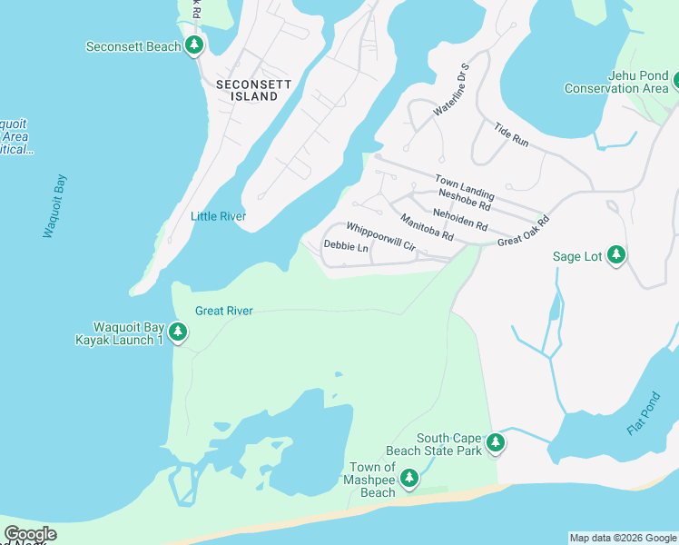 map of restaurants, bars, coffee shops, grocery stores, and more near 128 Whippoorwill Circle in Mashpee