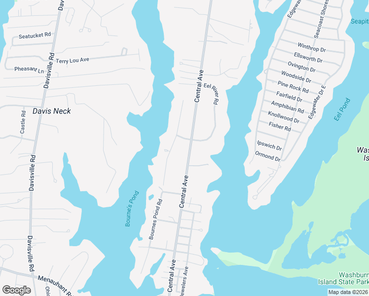 map of restaurants, bars, coffee shops, grocery stores, and more near 84 Bournes Pond Road in Falmouth