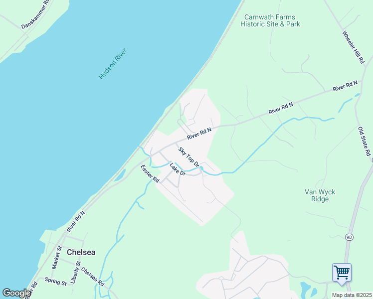 map of restaurants, bars, coffee shops, grocery stores, and more near 3 Sky Top Drive in Wappingers Falls