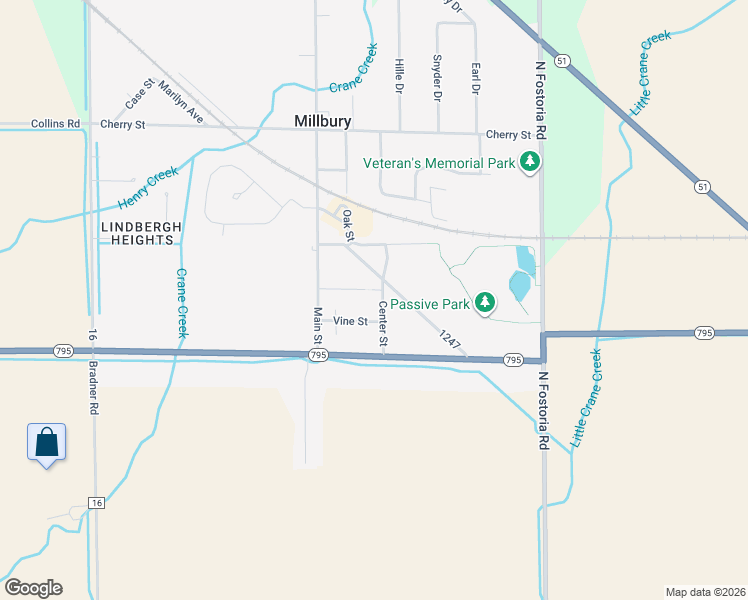 map of restaurants, bars, coffee shops, grocery stores, and more near 28128 Center St in Millbury