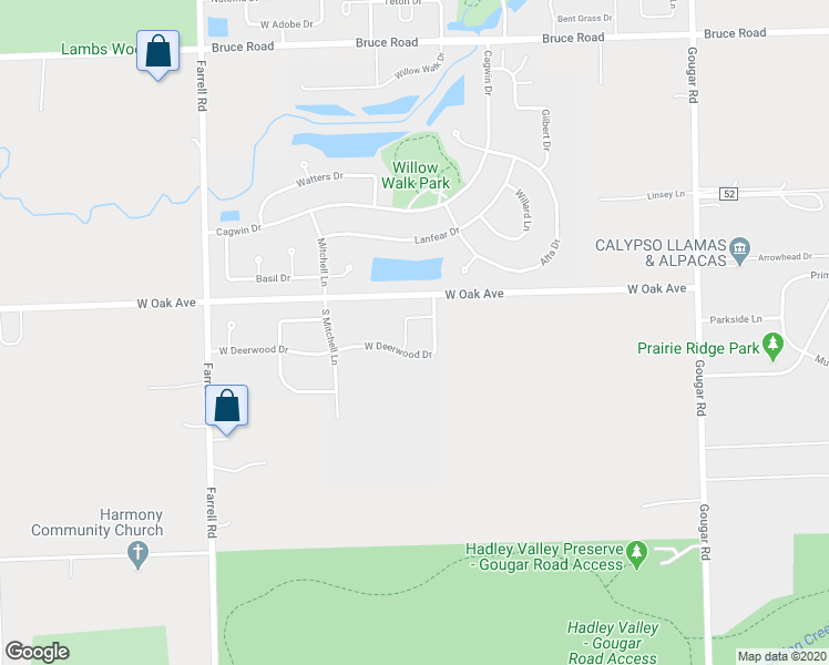 map of restaurants, bars, coffee shops, grocery stores, and more near 16455 Turnberry Circle in Lockport