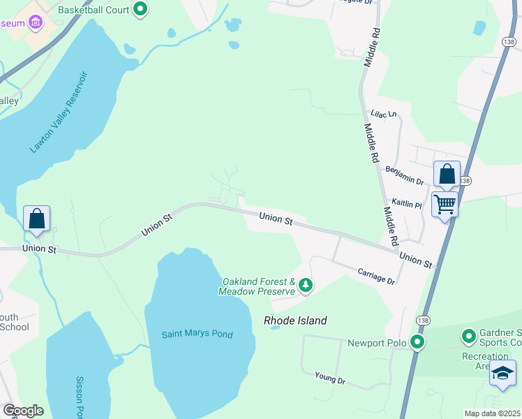 map of restaurants, bars, coffee shops, grocery stores, and more near 315 Union Street in Portsmouth