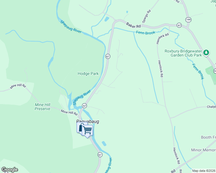 map of restaurants, bars, coffee shops, grocery stores, and more near 2 Evergreen Ln in Roxbury
