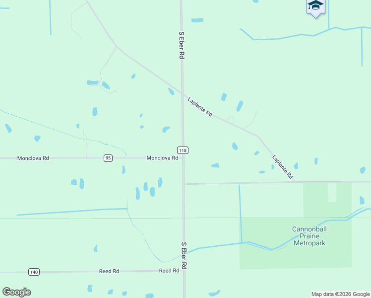 map of restaurants, bars, coffee shops, grocery stores, and more near 4359 Eber Road in Monclova