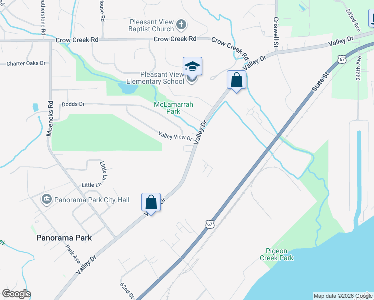 map of restaurants, bars, coffee shops, grocery stores, and more near 6446 Valley Drive in Bettendorf
