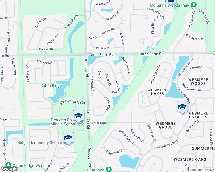 map of restaurants, bars, coffee shops, grocery stores, and more near 2201 Falcon Drive in Plainfield