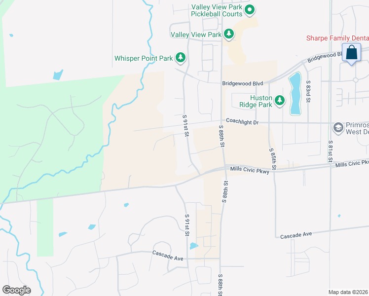 map of restaurants, bars, coffee shops, grocery stores, and more near 395 South 91st Street in West Des Moines