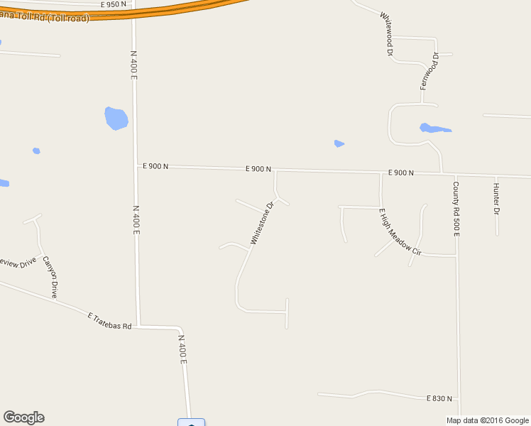 map of restaurants, bars, coffee shops, grocery stores, and more near Whitestone Drive in Valparaiso