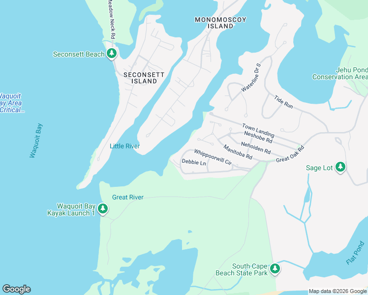 map of restaurants, bars, coffee shops, grocery stores, and more near 22 Samoset Road in Mashpee